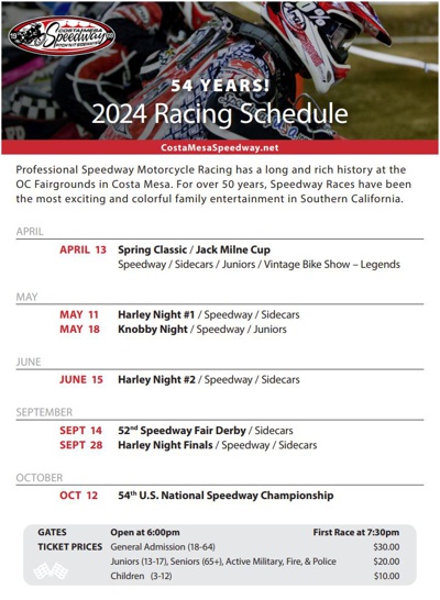 2024 Cost Mesa Schedule Costa Mesa